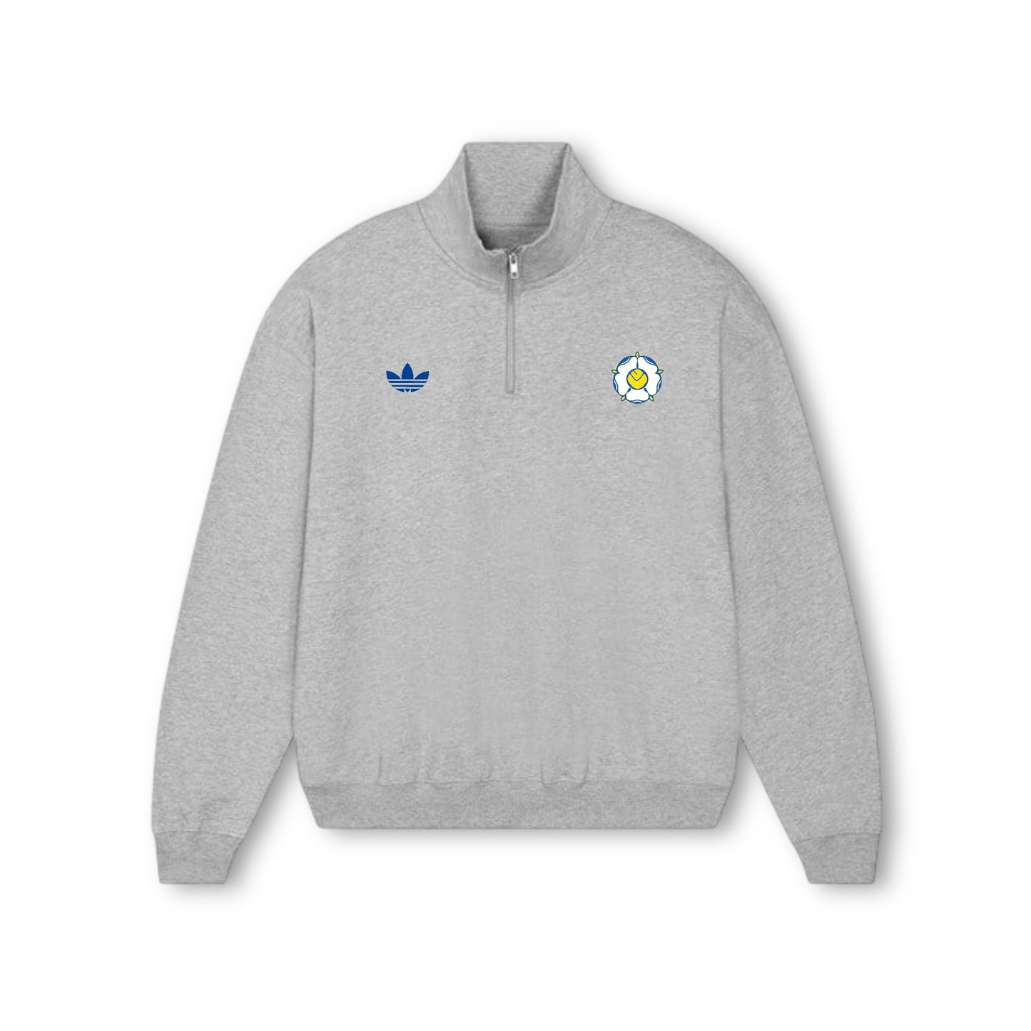 LOCO LEEDS 1/4 ZIP - GREY