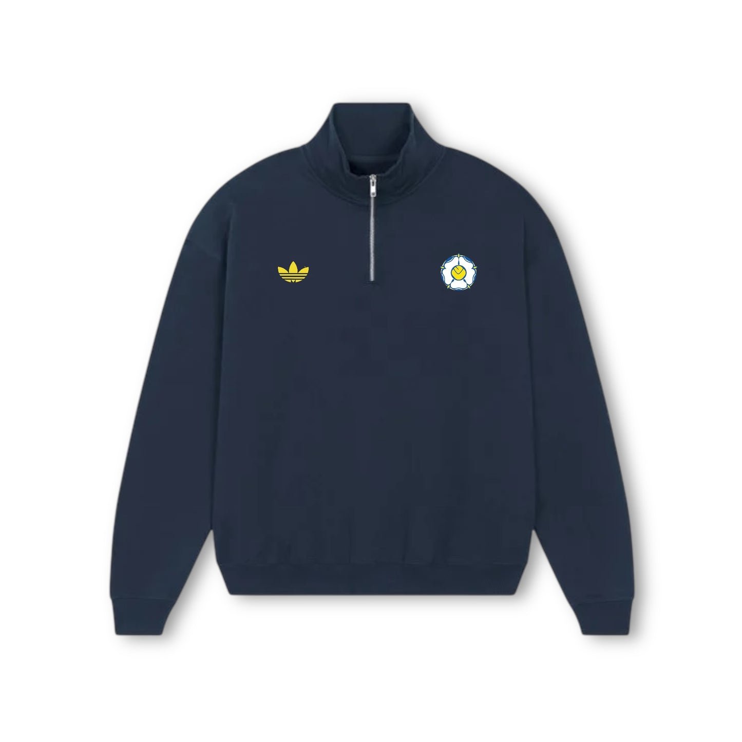 LUFC x TREFOIL 1/4 ZIP - NAVY