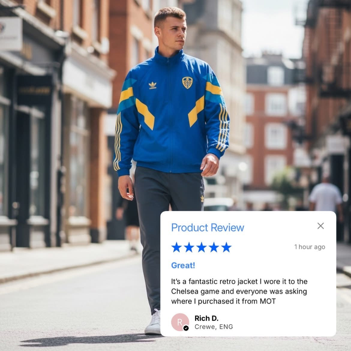 LUFC RETRO STYLE WINDBREAKER