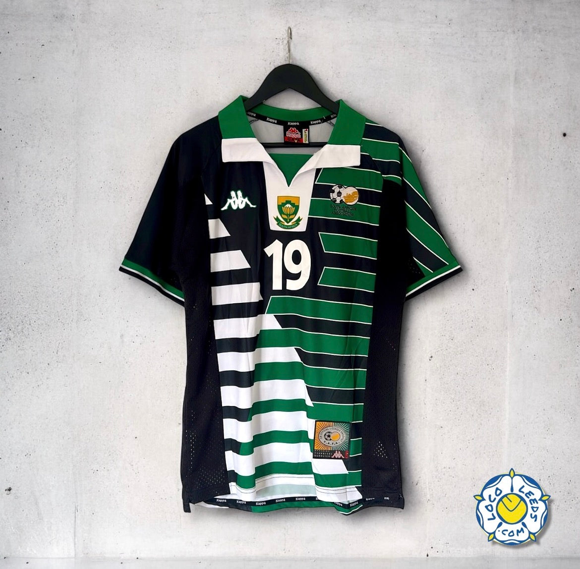 SOUTH AFRICA AWAY 98 x RADEBE JERSEY