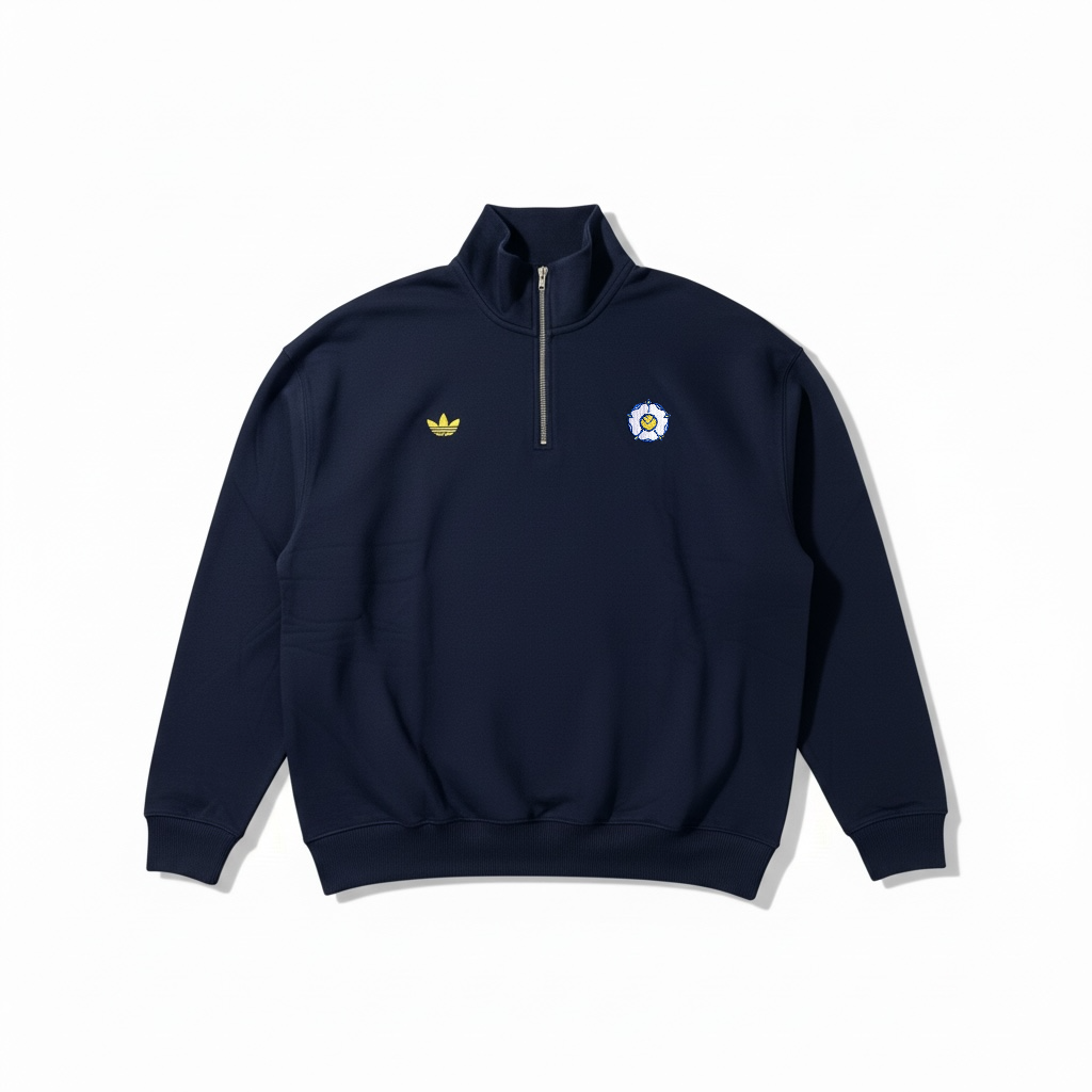 1 XL IN STOCK - LOCO LEEDS 1/4 ZIP - NAVY