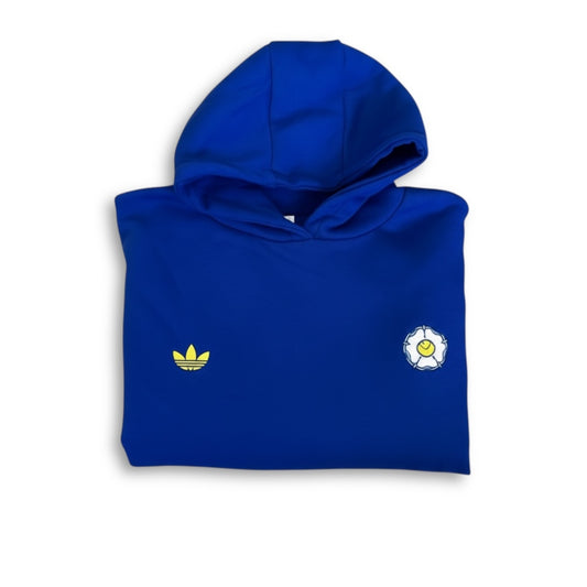 1 LARGE IN STOCK - LOCO LEEDS HOODIE - ROYAL BLUE