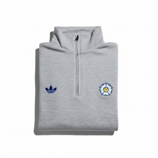 LOCO LEEDS 1/4 ZIP - GREY